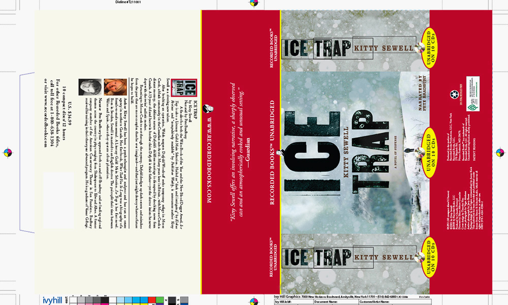 Packaging for audio CDs for Recorded Books